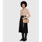 Gucci GG Women GG Marmont Small Beige Matelassé Shoulder Bag Double G - immagine 12