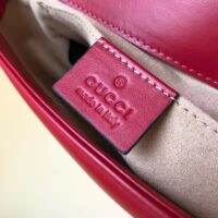 Gucci GG Women GG Marmont Matelassé Mini Bag Red Double G (19)