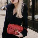 Gucci GG Women GG Marmont Small Matelassé Shoulder Bag Red Double G – Bild 17