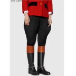 Gucci GG Women Knee-High Boot Harness Black Brown Leather Interlocking G – Bild 11