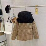 Gucci Men The North Face x Gucci Padded Jacket Beige Ebony GG Canvas - Image 3