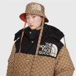 Gucci Men The North Face x Gucci Padded Jacket Beige Ebony GG Canvas - Image 11