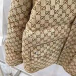 Gucci Men The North Face x Gucci Padded Jacket Beige Ebony GG Canvas - Image 8
