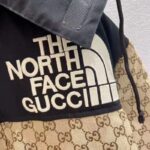 Gucci Men The North Face x Gucci Padded Jacket Beige Ebony GG Canvas - Image 6