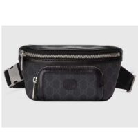 Gucci Unisex Belt bag Interlocking G Black GG Supreme Canvas (1)