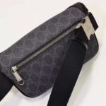 Gucci Unisex Belt bag Interlocking G Black GG Supreme Canvas – Image 7