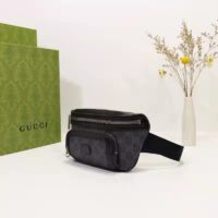 Gucci Unisex Belt bag Interlocking G Black GG Supreme Canvas (1)