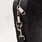 Gucci Unisex GG Embossed Briefcase Bag Black GG Embossed Leather - Bild 10