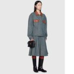 Gucci Unisex GG Marmont Mini Bag Black Chevron Matelassé Leather Double G - Image 11