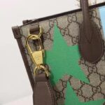 Gucci Unisex Medium Tote Geometric Print Beige Ebony GG Supreme Canvas - immagine 9