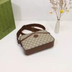 Gucci Unisex Messenger Bag Interlocking G Beige Ebony GG Supreme Canvas - Bild 4