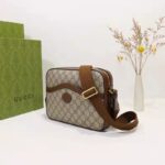 Gucci Unisex Messenger Bag Interlocking G Beige Ebony GG Supreme Canvas - Bild 3