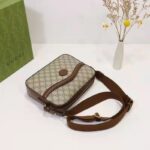 Gucci Unisex Messenger Bag Interlocking G Beige Ebony GG Supreme Canvas - Bild 5