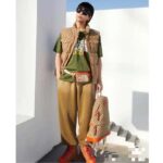 Gucci Unisex The North Face x Gucci Backpack Beige Original GG Canvas Orange Leather - Image 11