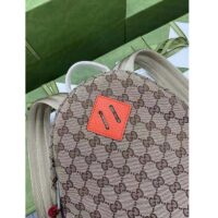 Gucci Unisex The North Face x Gucci Backpack Beige Original GG Canvas Orange Leather (2)