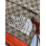 Gucci Unisex The North Face x Gucci Backpack Beige Original GG Canvas Orange Leather - Image 7