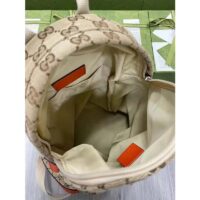 Gucci Unisex The North Face x Gucci Backpack Beige Original GG Canvas Orange Leather (2)