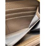 Gucci Unisex GG Diana Zip Around Wallet Beige Ebony GG Supreme Canvas - Image 9