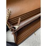 Gucci Women GG Jackie 1961 Chain Wallet Beige Ebony GG Supreme Canvas - Image 9