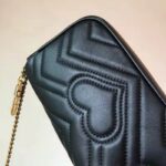 Gucci Women GG Marmont Matelassé Leather Super Mini Bag Black Double G - immagine 9