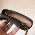 Gucci Women GG Marmont Matelassé Leather Super Mini Bag Black Double G - immagine 10