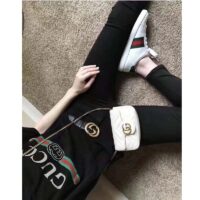 Gucci Women GG Marmont Matelassé Leather Super Mini Bag White Double G