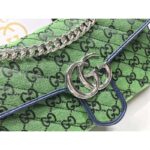 Gucci Women GG Marmont Multicolor Small Shoulder Bag Green Double G - Image 9