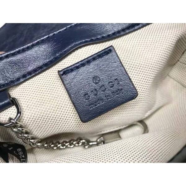 Gucci Women GG Marmont Multicolor Super Mini Bag Blue Double G (1)
