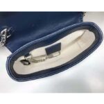 Gucci Women GG Marmont Multicolor Super Mini Bag Blue Double G – Image 9