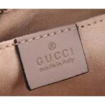 Gucci Women GG Marmont Small Matelassé Shoulder Bag Pink Leather Double G – Bild 8