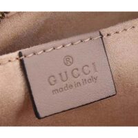 Gucci Women GG Marmont Small Matelassé Shoulder Bag Pink Leather Double G