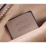 Gucci Women GG Marmont Small Matelassé Shoulder Bag Pink Leather Double G – Bild 9