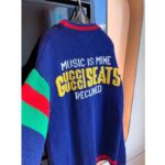 Gucci GG Men Gucci 100 Wool Cardigan Blue Wool Green Red V-Neck - Imagen 9