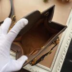 Gucci Women Gucci Diana Jumbo GG Mini Tote Bag Camel Brown Canvas – Image 10