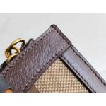 Gucci Women Gucci Diana Jumbo GG Small Tote Bag Double G Camel Canvas - Image 10