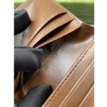 Gucci Women Horsebit 1955 Card Case Wallet Beige Ebony GG Supreme Canvas - Image 12