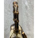 Gucci Women Small Jumbo GG Bag Bamboo Camel GG Canvas Brown Leather - Image 10