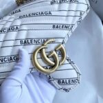 Gucci Women The Hacker Project Small GG Marmont Bag Balenciaga White Leather - Bild 8