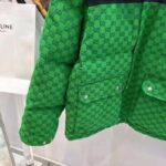 Gucci Women The North Face x Gucci Padded Jacket Green Ebony GG Canvas - Bild 7
