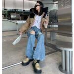 Gucci Women The North Face x Gucci Padded Jacket Beige Ebony GG Canvas - Image 11