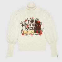 Gucci Women The North Face x Gucci Sweater Ivory Soft Wool (1)