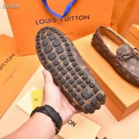 Louis Vuitton LV Men Arizona Mocassin Brown Monogram Canvas Tubular Construction (3)