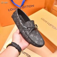 Louis Vuitton LV Men Arizona Mocassin Eclipse Black Monogram Eclipse Canvas