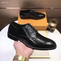 Louis Vuitton LV Men Kensington Derby Black Epi Calf Leather Blake Construction