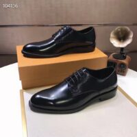 Louis Vuitton LV Men Kensington Derby Black Epi Calf Leather Blake Construction