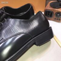 Louis Vuitton LV Men Kensington Derby Black Epi Calf Leather Blake Construction