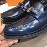 Louis Vuitton LV Men Major Loafer Navy Blue Glazed Calf Monogram Canvas - Bild 9