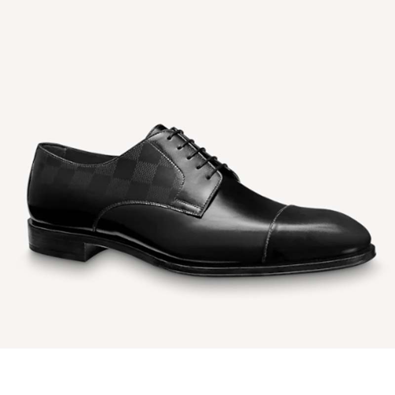 Louis Vuitton Pre-Loved LV Minister derby shoes for Men - Black in KSA