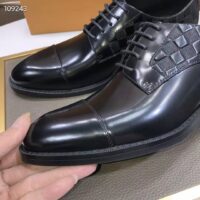 Louis Vuitton LV Men Minister Derby Damier Gglazed Calf Leather Graphite (1)