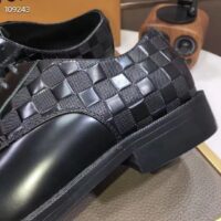 Louis Vuitton LV Men Minister Derby Damier Gglazed Calf Leather Graphite (1)